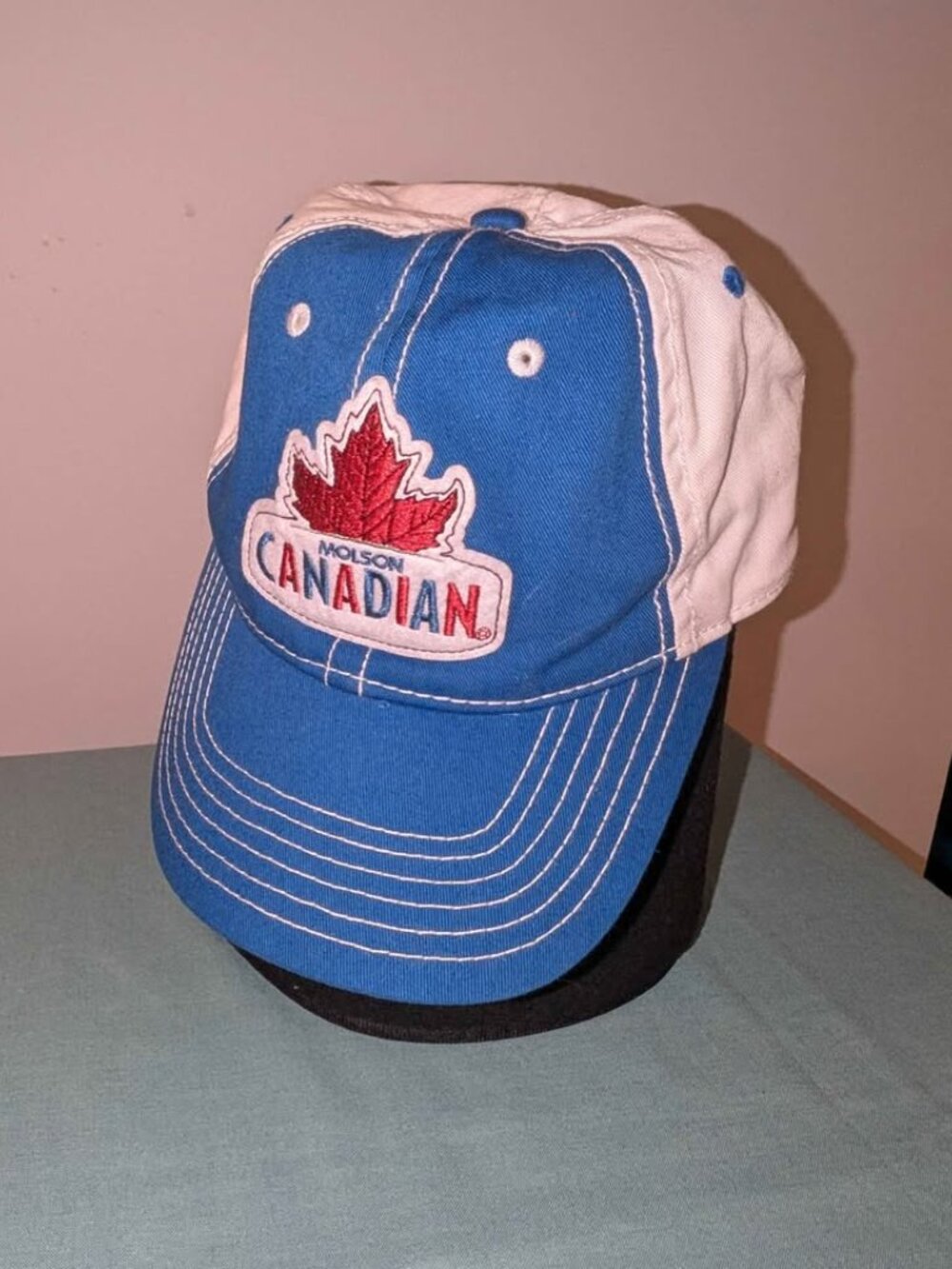 Vintage Molson Canadian Beer Promo Two-Tone Adjustable Baseball Cap